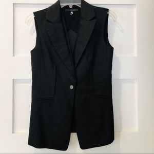 Elie Tahari for Bergdorf Goodman Black Suit Vest